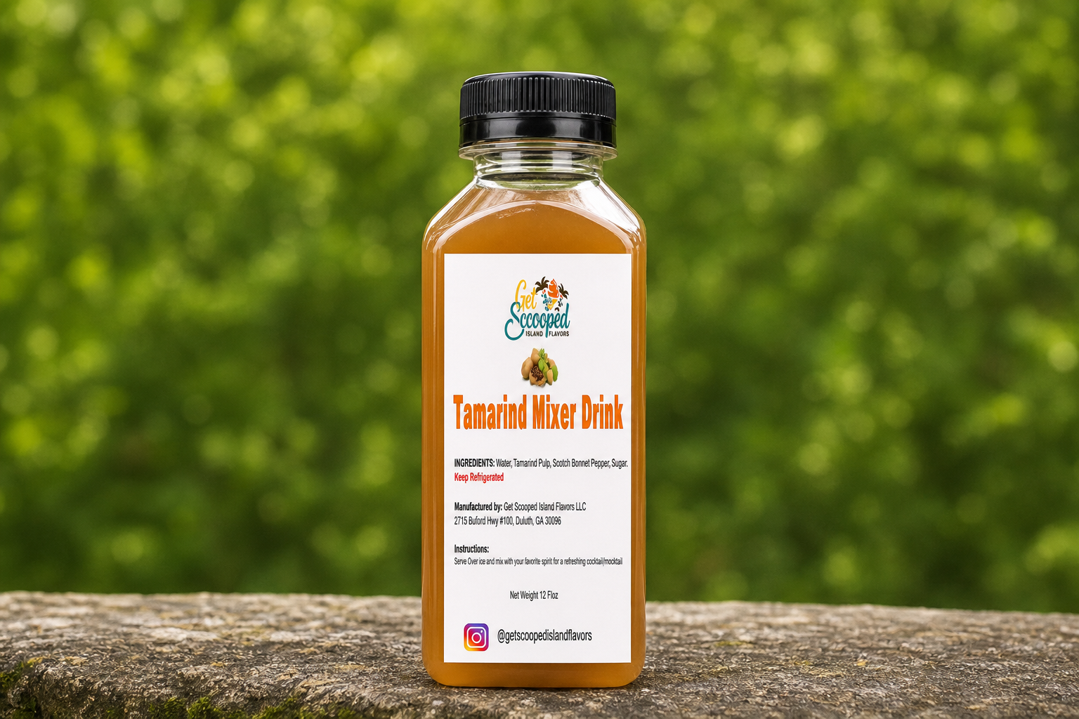 Tamarind island mocktail from Get Scooped Island Flavors